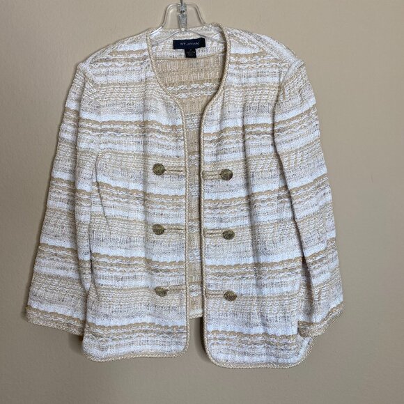 st john long sleeve blazer jacket